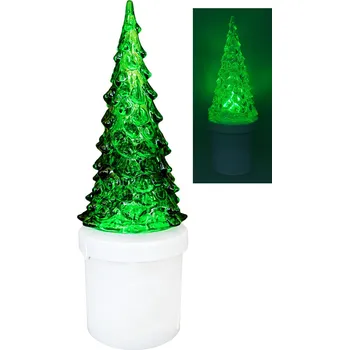 Svíčka HD-134 LED svíce zelený stromeček - blikající plamen HOME DECOR