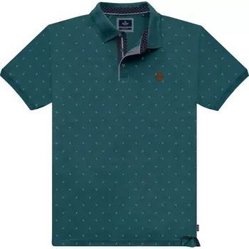 Pánská košile Velká pánská polokošile s jemným vzorem Double Urban Outfitters PS-3044 mořská (5XL)