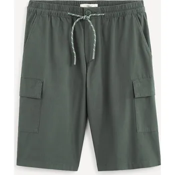 Pánské oblečení Celio Bavlněné kraťasy Rolver2bm - Pánské Celio kaki 1817634