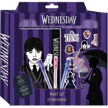 Zápisník Zápisník A5 Diakakis Wednesday fialový