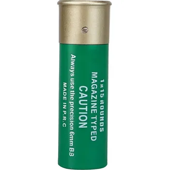 Airsoftová zbraň Guerilla Tactical zásobník pro brokovnice 15BB plast - 6ks Oliva