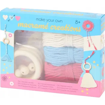 kreativní sada Kreativní sada Creative Craft Group barevná makramé modrá