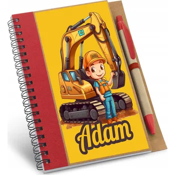 Zápisník Zápisník NOTES JMÉNO BAGR BULDOZER STAVBA DÁREK K NAROZENINÁM DÍTĚTE