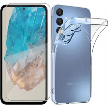 Pouzdro na mobilní telefon PRŮHLEDNÉ POUZDRO + 9H SKLO PRO SAMSUNG GALAXY M35 5G 2MM