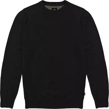 Pánský svetr Velký pánský hladký svetr přes hlavu Double Urban Outfitters KNIT-8019 černý (4XL)