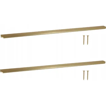 Nábytkové kování Nábytková Úchytka Hranová Moderní Hliníková Zlatá Matná 800 mm 2 kusy