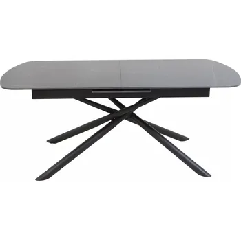 Jídelní stůl Jídelní rozkládací stůl Vector 160/200 cm keramika černý