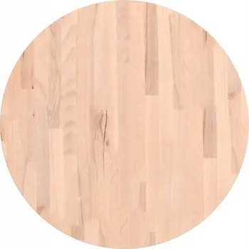 Konferenční stolek Kulatý stolová deska 60 cm z masivního bukového dřeva, neošetřená