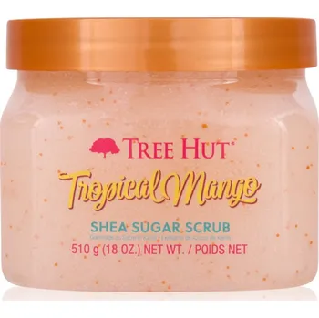 Tělový peeling Tree Hut Shea Sugar Scrub Tropical Mango cukrový peeling s bambuckým máslem 510 g
