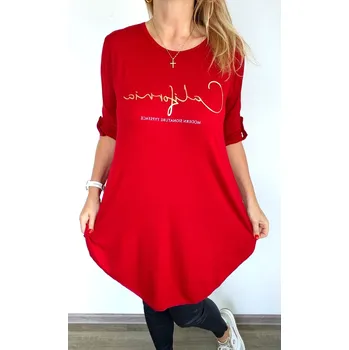 Dámská tunika Made in Italy Dámská tunika CALIFORNIA UNI, barva červená