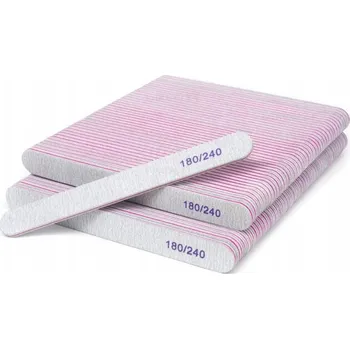 10 X PILNÍK NA NEHTY ROVNÝ MANIKÚRA PEDIKÚRA ZEBRA 180/240