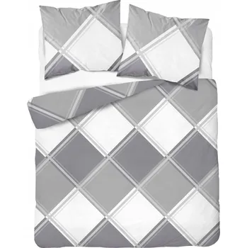 Povlečení Flanelové Povlečení 4955 A šedá 2074 220x200 DETEXPOL