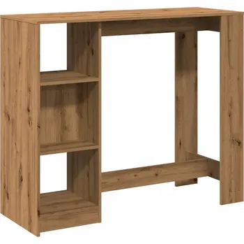 Jídelní stůl Barový stůl dub artisan 124 x 46 x 103,5 cm se 4 přihrádkami