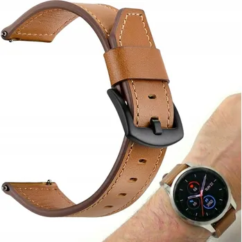 Řemínek na hodinky KOŽENÝ ŘEMÍNEK PRO HODINKY GARMIN VENU SQ 2 PLUS LUXE STYLE VIVOACTIVE 3 5