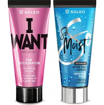 Opalování SOLEO I WANT 150 Ml Urychlovač opalování + Balzám po opalování 150 Ml
