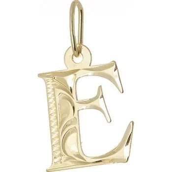 Přívěsek Zlatý přívěšek písmeno E PA0064EF + dárek zdarma