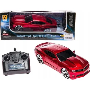 RC model auta BÍLÝ CHEVROLET COPO CAMARO AUTO NA DÁLKOVÉ OVLÁDÁNÍ DÁLKOVÝM OVLADAČEM NA RÁDIO 1:24
