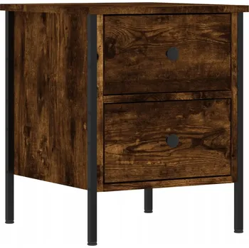 Noční stolek Noční stolek industriální kouřový dub 40 x 42 x 50 cm