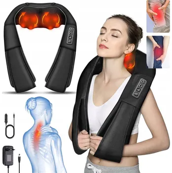 Masážní přístroj MASÁŽNÍ PŘÍSTROJ NA ZÁDA KRK ŠÍJI TĚLO NOHY RUCE VYHŘÍVANÝ MASÁŽNÍ PÁS SHIATSU