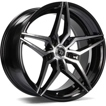 Alu kolo Seventy9 Alu Kola Seventy9 SV-A 8x18 5x112 ET35 Black Front Polished 66.6