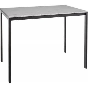 Jídelní stůl Mario 100 cm mramor/černý