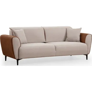 Pohovka Třímístná rozkládací pohovka Aren 215 cm béžová/skořicová