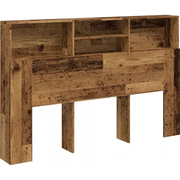 Komoda Skříňka nad čelo postele, 160 x 19 x 103,5 cm, staré dřevo