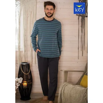 Pánské pyžamo Key Pánské pyžamo mns351 s dlouhým rukávem, velikost XXL