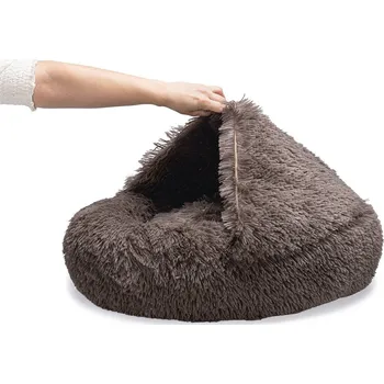 Pelíšek pro psa Beeztees yala pelíšek pro psy hnědý plyš Ø 60 cm