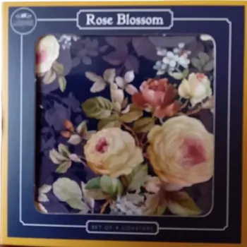 prostírání Leonardo, Anglie Leonardo - Korkové podložky Rose Blossom pod skleničky 4 ks - 11 x 11 cm