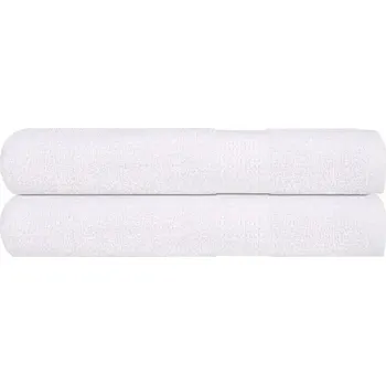 Prostěradlo Bílé bavlněné ručníky 100 x 200 cm, 360 g/m2, 2 ks