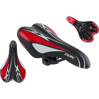 Sedlo na kolo Sedlo DDK MTB JUNIOR DX RACE černo-červeno-bílé