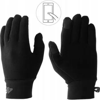 Rukavice Dětské fleecové rukavice 4F model 4FJAW22A GLOU011-21S černé # S/M