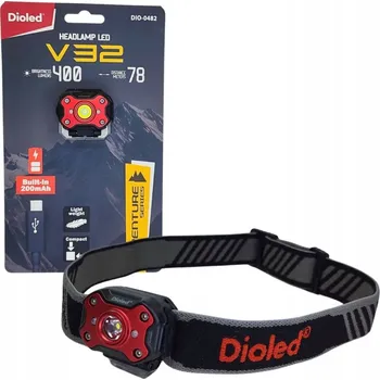 Čelovka Čelovka dobíjecí 7W 400lm ADVENTURE čelní svítilna nastavitelný popruh