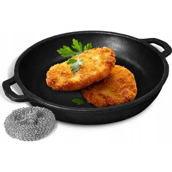 Pánev LITINOVÁ GRILOVACÍ PÁNEV MAYSTERNYA SE DVĚMA UCHYTY, INDUKCE, PLYN, 18 CM