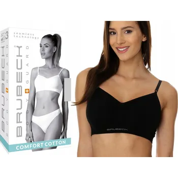 Podprsenka Brubeck podprsenka nevyztužená černá Comfort Cotton BR00012A velikost 80B