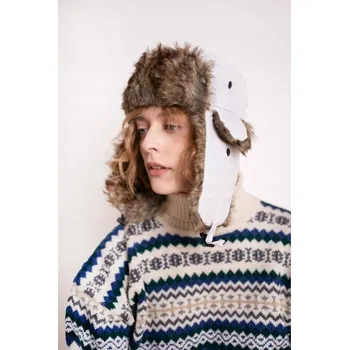 Pokrývka hlavy Zimní čepice Art of Polo s klapkami na uši, bílá, univerzální velikost