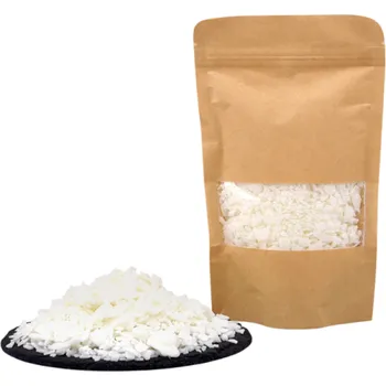 Sběratelství 100 g Přírodní vločkový sójový vosk pro ruční výrobu svíček Domácí tvoření vonných a dekorativních svíček Řemeslná surovina v kraftovém obalu