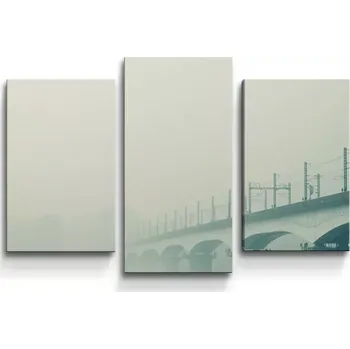 Obraz Sablio Obraz - 3-dílný Železniční most - 75x50 cm
