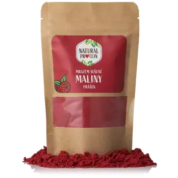 Sušená potravina NaturalProtein Mrazem sušené maliny prášek 90 g