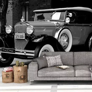 Tapeta Sablio Tapeta Černobílý veterán - 125x75 cm