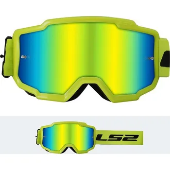 Motocyklové brýle LS2 CHARGER GOGGLE H-V YELLOW WITH IRIDIUM VISOR