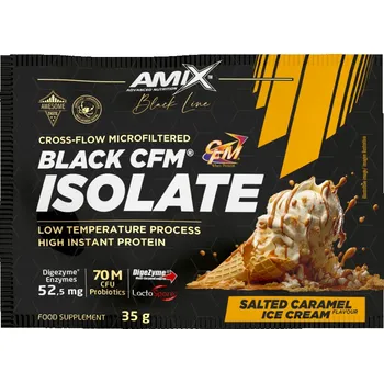 Fitness Amix Black Line Black CFM Isolate 35 g salted caramel ice cream