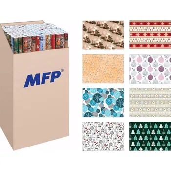 Balící papír UNIPAP balicí papír vánoční role LUX 2x100x70 MIX 5810640 301659