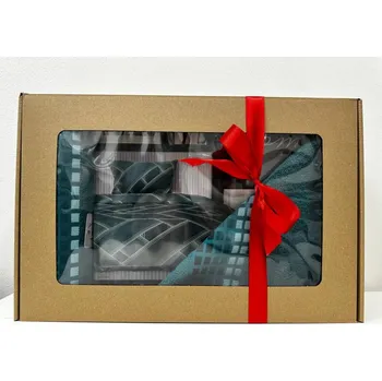 Jahu Dárkový set: povlečení Tempo, osuška a ručník Darwin - zelený