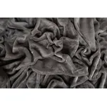 Jerry Fabrics Hřejivé prostěradlo mikroflanel 90x200 cm - Tmavě šedá
