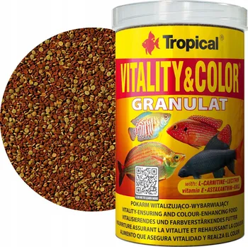 Krmivo pro rybičky TROPICAL VITALITY & COLOR GRANULE 1000ML/550G krmivo pro akvarijní ryby