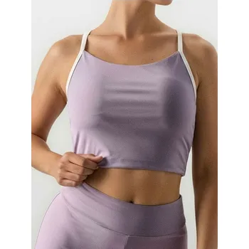 Dámské tričko Sinsay - Sportovní top Gym Hard - fialová - 592HA-44X - 592HA-44X-S