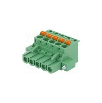 Rozpojovací svorkovnice 5mm póly 5 úhlové 90° zástrčka 320V