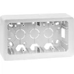 Krabice pro povrchovou montáž 2 násobná, Simon 82 8200760-030, bílá